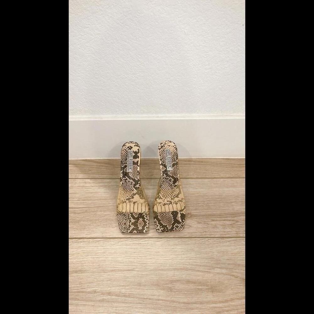 Cape Robbin Heels Snake Print